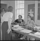 Presbyterian women registering 